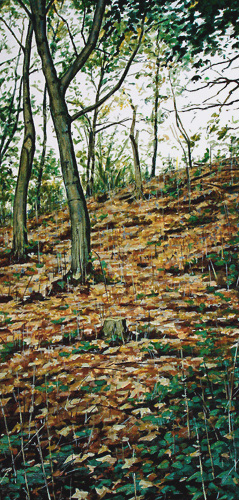 002-Baeume-am-Hang-2004-39.5x19cm
