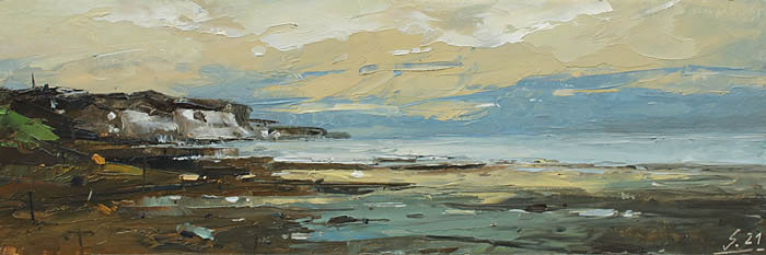 241-Etueden-Kueste-XXXV-2020-Oel-Kt-10x30cm