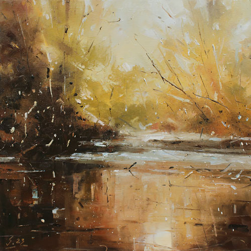 339-Etueden-Am-Wasser-XV-2023-Oel-Lw-30x30cm