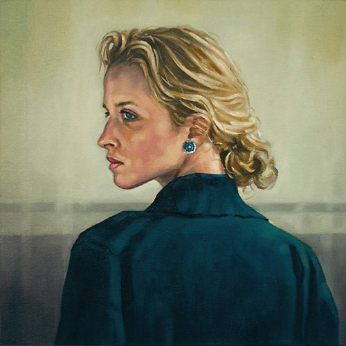 070-Frau-mit-blondem-Haar-2009-Oel-Lw-Holz-30x30cm