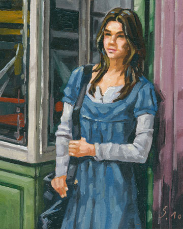 081-Shopping-2010-Oel-Holz--15x12.5cm