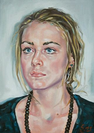 101-Portrait-Vanessa-2011-Oel-Holz21x15cm