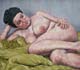 025-Akt-mit-schwarzem-Turban-1994-Oel-Lw-70x80cm