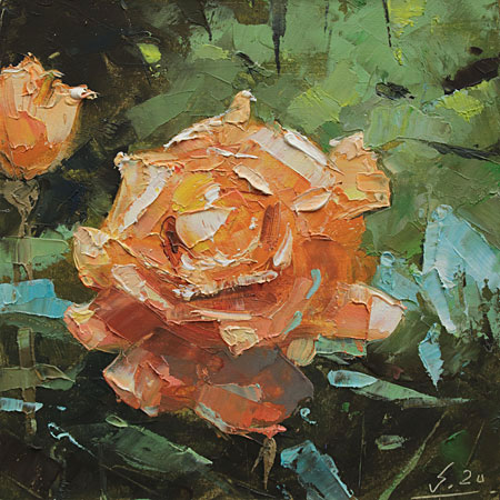 Studie-102-Rose-I-2020-Oel-Kt-15x15cm