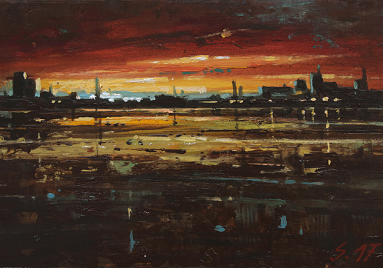 099-Nachtstueck-XLI-Fl-Foerde-2017-Oel-Kt-14x20cm