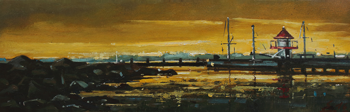 146-Nachtstueck-XV-Kiel-Foerde-2016-Oel-Kt-9.6x30cm