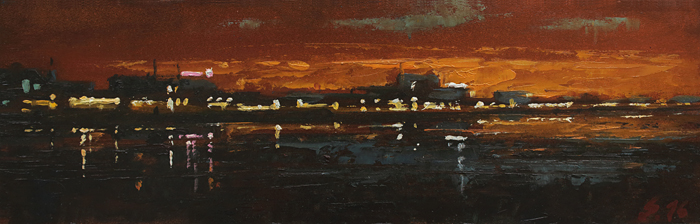 147-Nachtstueck-XIV-Kiel-2016-Oel-Kt-9.6x30cm