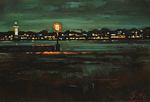 152-Nachtstueck-VIII-Kiel-Foerde-2016-Oel-Holz-15x22cm