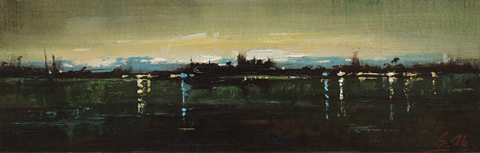 171-Mystische-Landschaft-VIII-2016-Oel-Kt-9.6x30cm