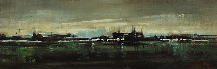 174-Mystische-Landschaft-V-2016-Oel-Kt-9.6x30cm