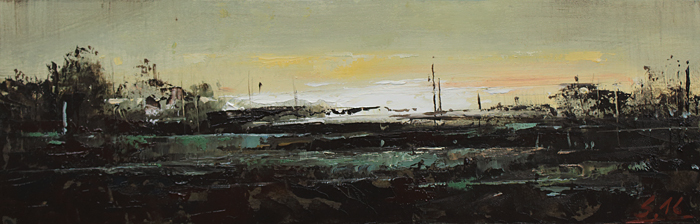 175-Mystische-Landschaft-IV-2016-Oel-Kt-9.6x30cm