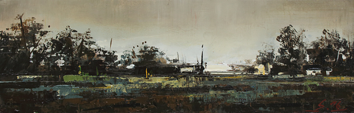 177-Mystische-Landschaft-II-2016-Oel-Kt-9.6x30cm