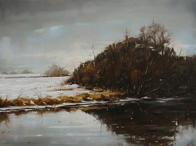 210-Winter-an-der-Hamme-2016-Oel-Lw-60x80cm