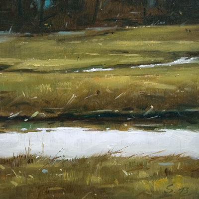 238-Wiesenstueck-Spiegelung-2013-Oel-Holz-15x15cm