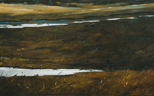 243-Einsame-Landschaft-II-2013-Oel-Holz-15x24cm