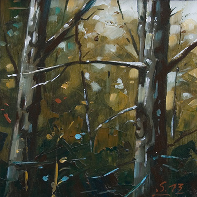 255-Im-Wald-I-2013-Oel-Holz-15x15cm