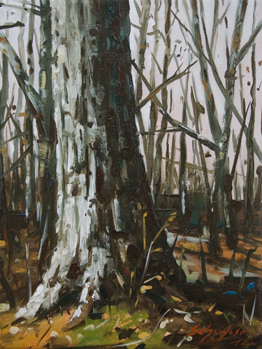 258-Ks-Waldszene-I-2012-Oel-Lw-24x18cm
