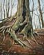 262-Waldszene-bei-Kassel-III-2012-Oel-Holz-30x24cm