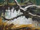 265-Wasserspiegelungen-im-Wald-III-2012-Oel-Lw-Holz-18x24cm