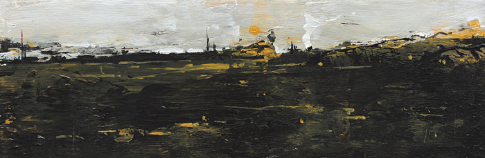 107-Landschaft-Nordstrand-III-2018-Acryl-Kt-10x30cm