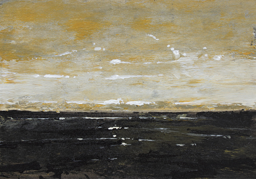 111-Landschaft-himmel-und-Watt-I-2018-Acryl-Kt-14x20cm