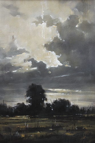 039-Landschaft-0039-Worpswede-Himmel-Acryl-Kt-30x20cm