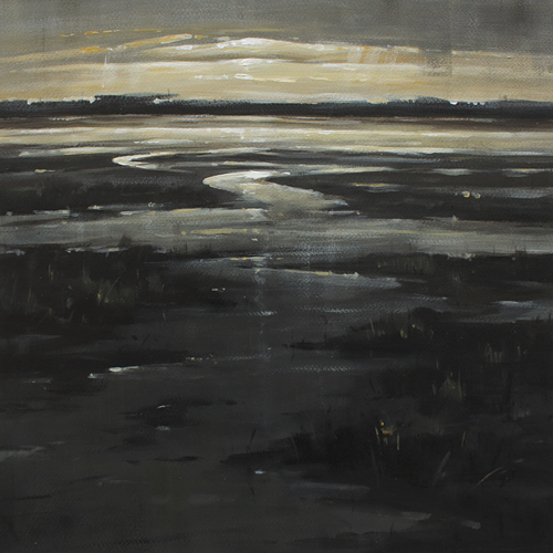 054-Landschaft-Nordsee-Acryl-Kt-38x38cm
