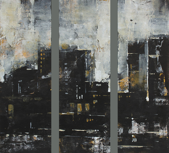 059-Landschaft-Stadt-2017-Acryl-Kt-dreiteilig-je-30x10cm