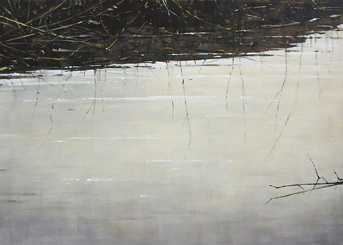 064-Landschaft-Spiegelung-2017-Aryl-Holz-50x70cm