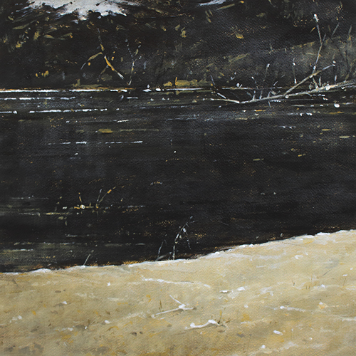 083-Landschaft-Dunkles-Wasser-2018-Acryl-Kt-38x38cm
