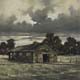 049-Landschaft-Alte-Scheune-Acryl-Kt-38x38cm