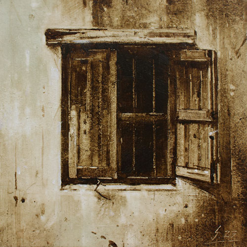 0217-Nostalghia-Altes-Fenste-I-2023-Oel-Kt-20x20cm