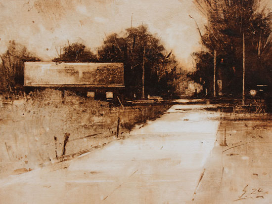 0231-Nostalghia-Landstrasse-2024-Oel-Lw-Holz-18x24cm