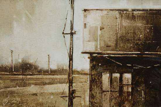 0257-Scheune-2024-Oel-Holz-12x18cm