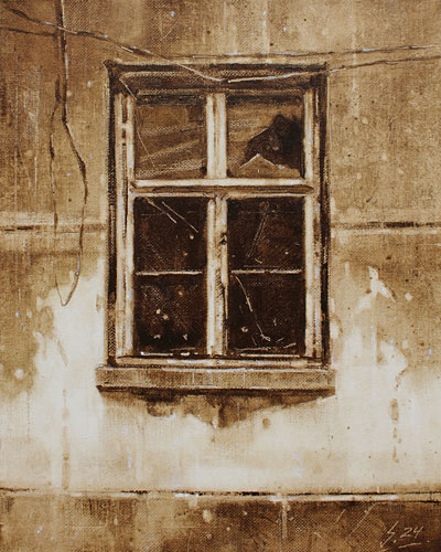 0262-Altes-Fenster-V-2024-Oel-Lw-30x24cm