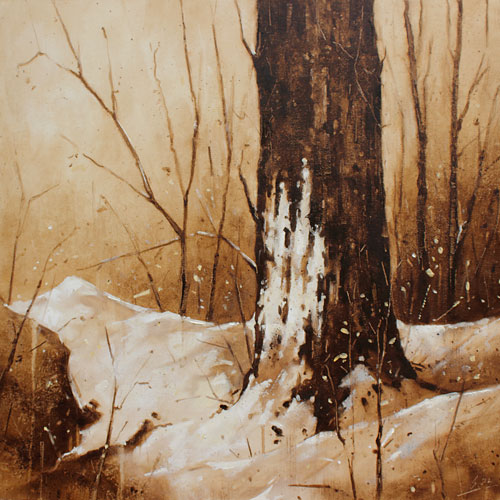 0263-Schneereste-2024-Oel-Lw-50x50cm