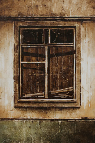 0291-Altes-Fenster-VI-2024-Oel-Lw-60x40cm