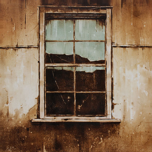 0292-Altes-Fenster-VII-2024-Oel-Lw-50x50cm