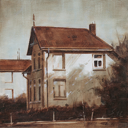 0007-Nostalghia-Haus-im-Sonnenlicht-2018-Tempera-Lw-Holz-20x20cm
