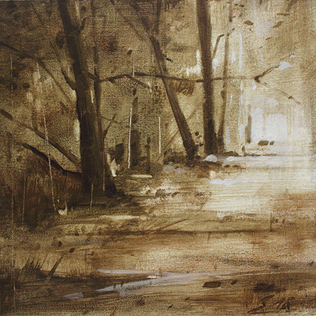 0008-Nostalghia-Waldweg-2018-Oel-Lw-Holz-20x20cm