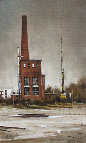 0012-Nostalghia-Fabrikschornstein-2018-Oel-Lw-Holz-50x30cm