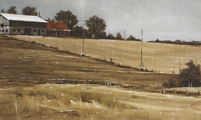 0033-Nostalghia-Aussiedlerhof-2018-Oel-Lw-Holz-30x50cm
