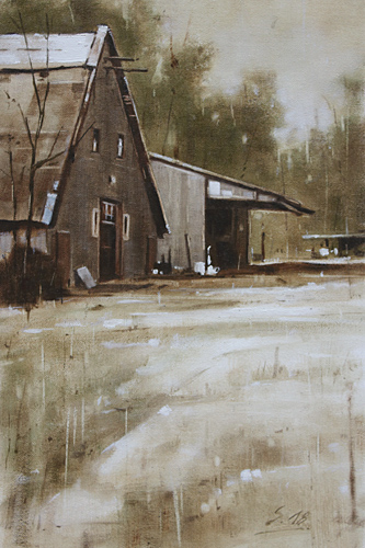 0036-Nostalghia-Alter-Hof-bei-Husum-2018-Oel-Lw-Holz-30x20cm