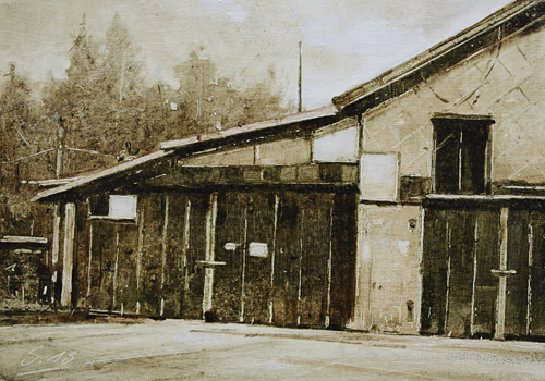 0087-Nostalghia-Alte-Schuppen-2018-Oel-Karton-14x20cm