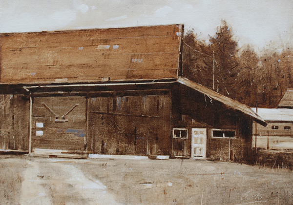 0098-Nostalghia-Scheune-2018-Oel-Lw-Holz-21x30cm