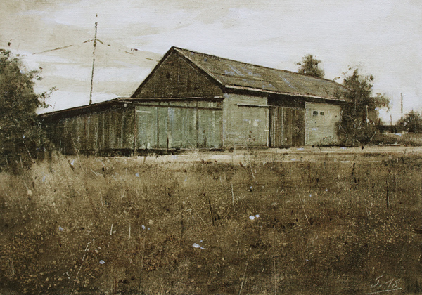 0114-Nostalghia-Hinter-Hofgeismar-2018-Oel-Lw-Holz-21x30cm