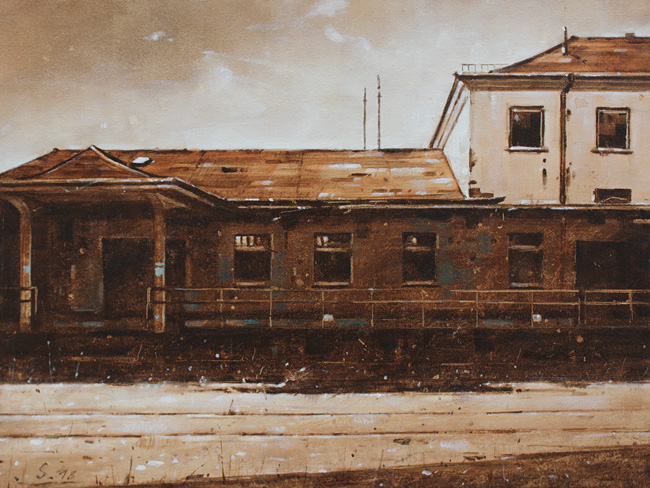 0122-Nostalghia-Alter-Magazinhof-Kassel-2018-Oel-Lw-Holz-30x40cm