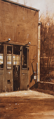 0129-Nostalghia-Das-alte-Spot-Kassel-2018-Oel-Lw-Holz-50x23cm