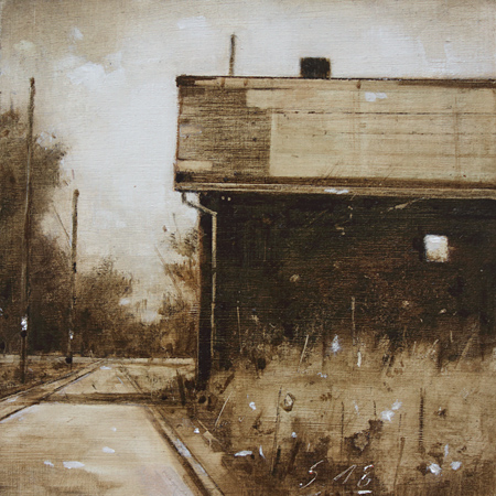 0136-Nostalghia-Am-Strassenrand-2018-Oel-Holz-15x15cm