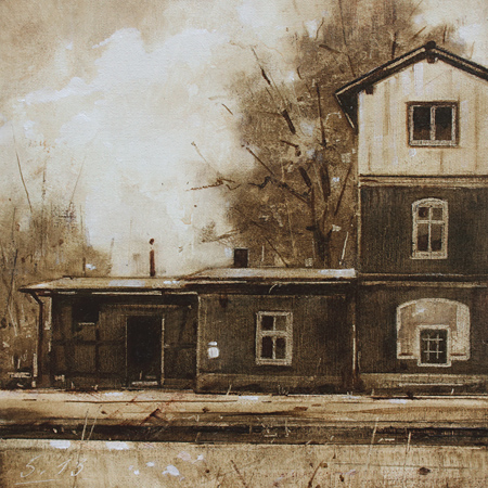 0137-Nostalghia-Alter-Bahnhof-Walsleben-I-2018-Oel-Lw-Holz-20x20cm